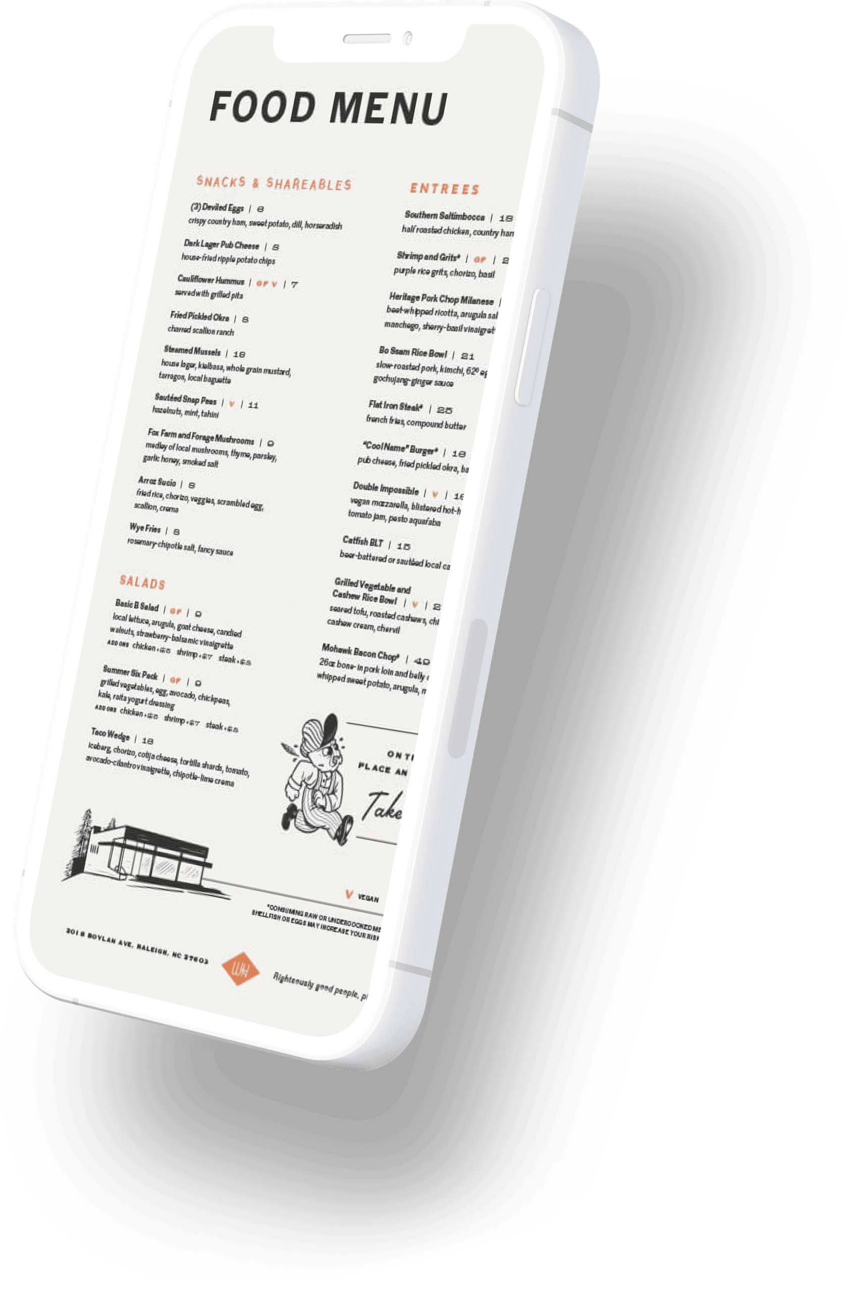 Digital Menus Service